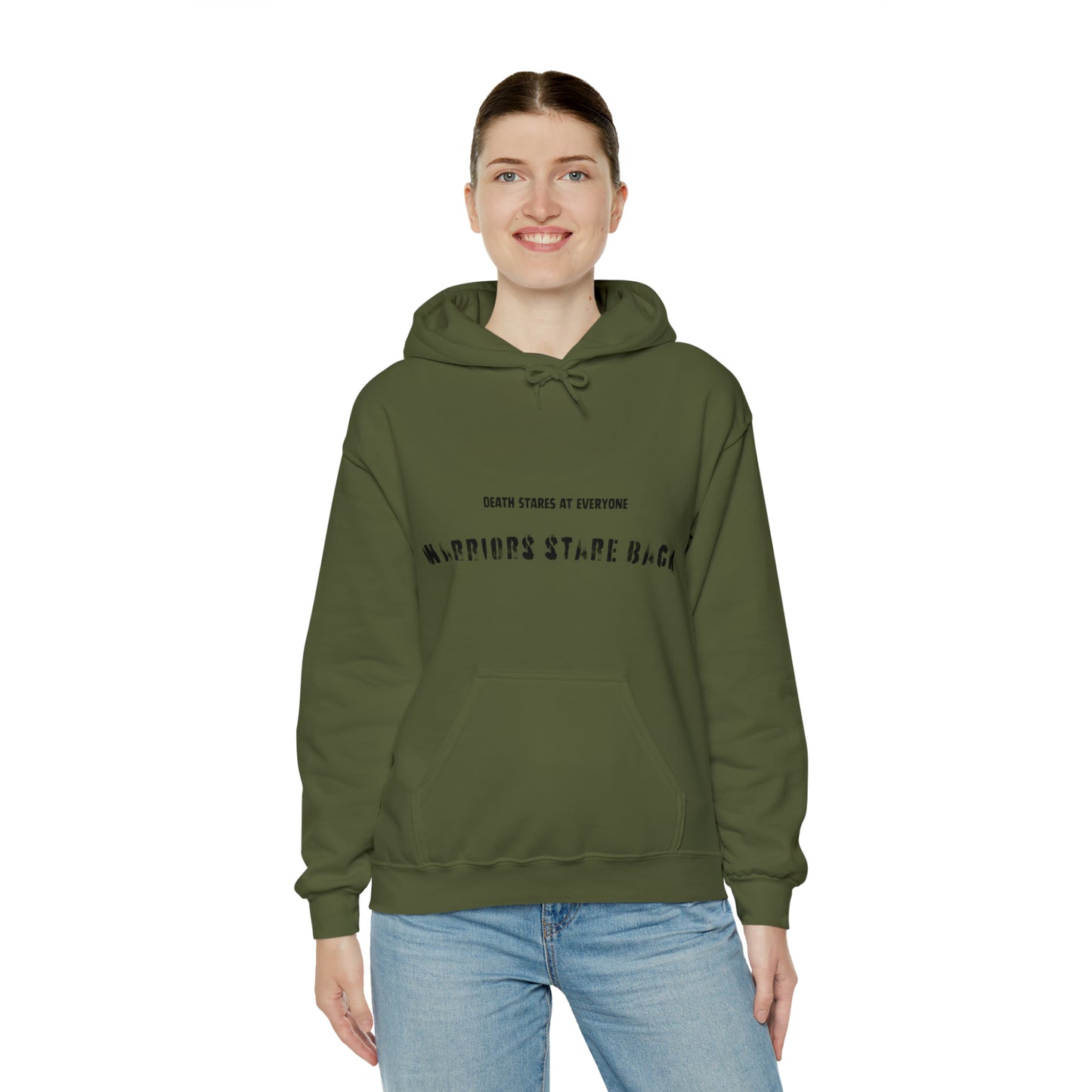 Hooded Sweatshirt - "Warrior's Stare"