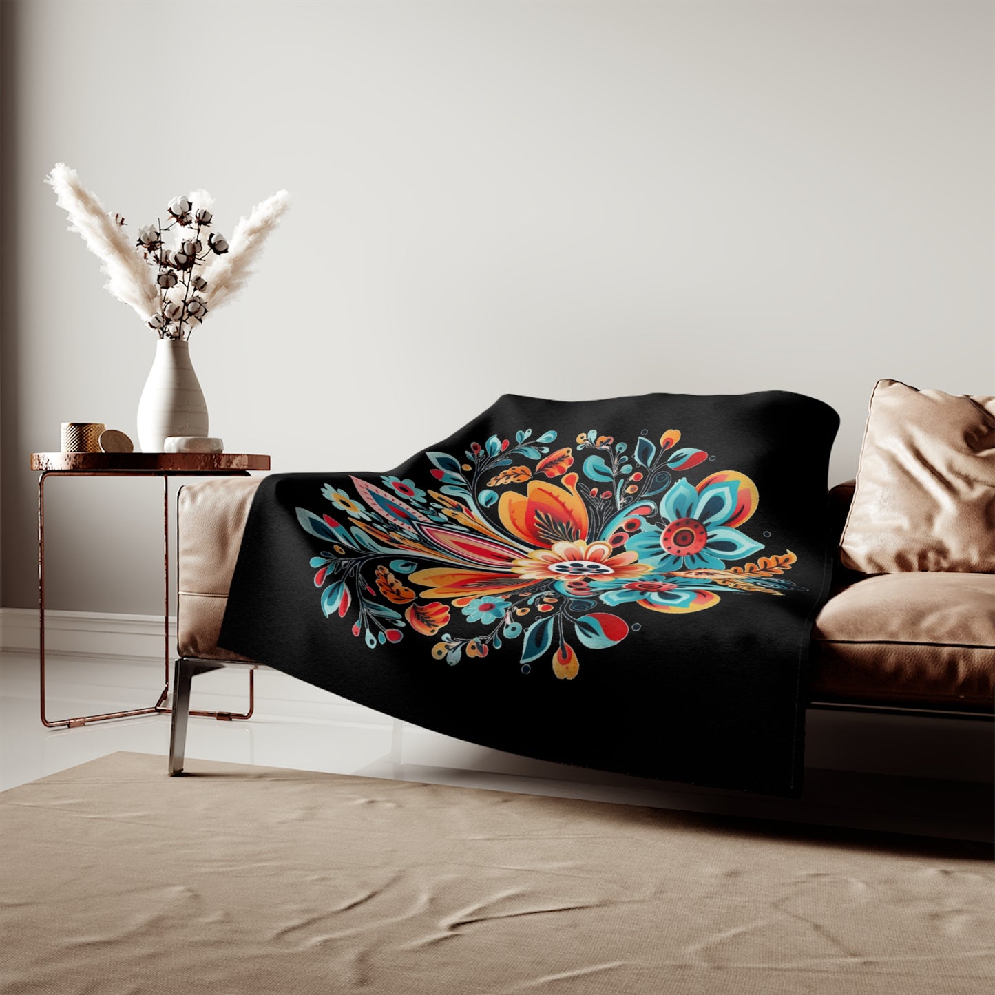 Flower Blossom Sweatshirt Blanket