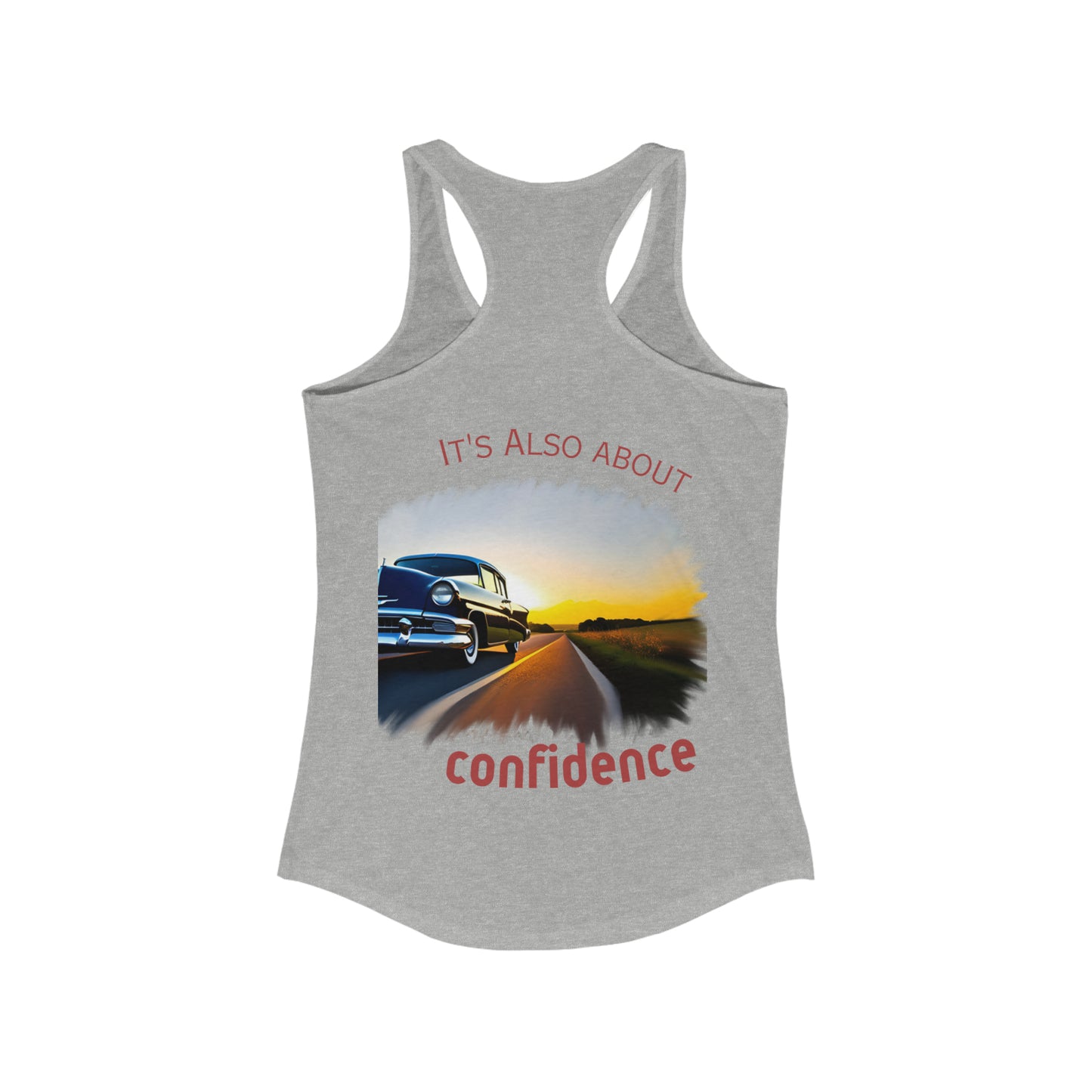 Women's Ideal Racerback Tank - "Confident Beauty"