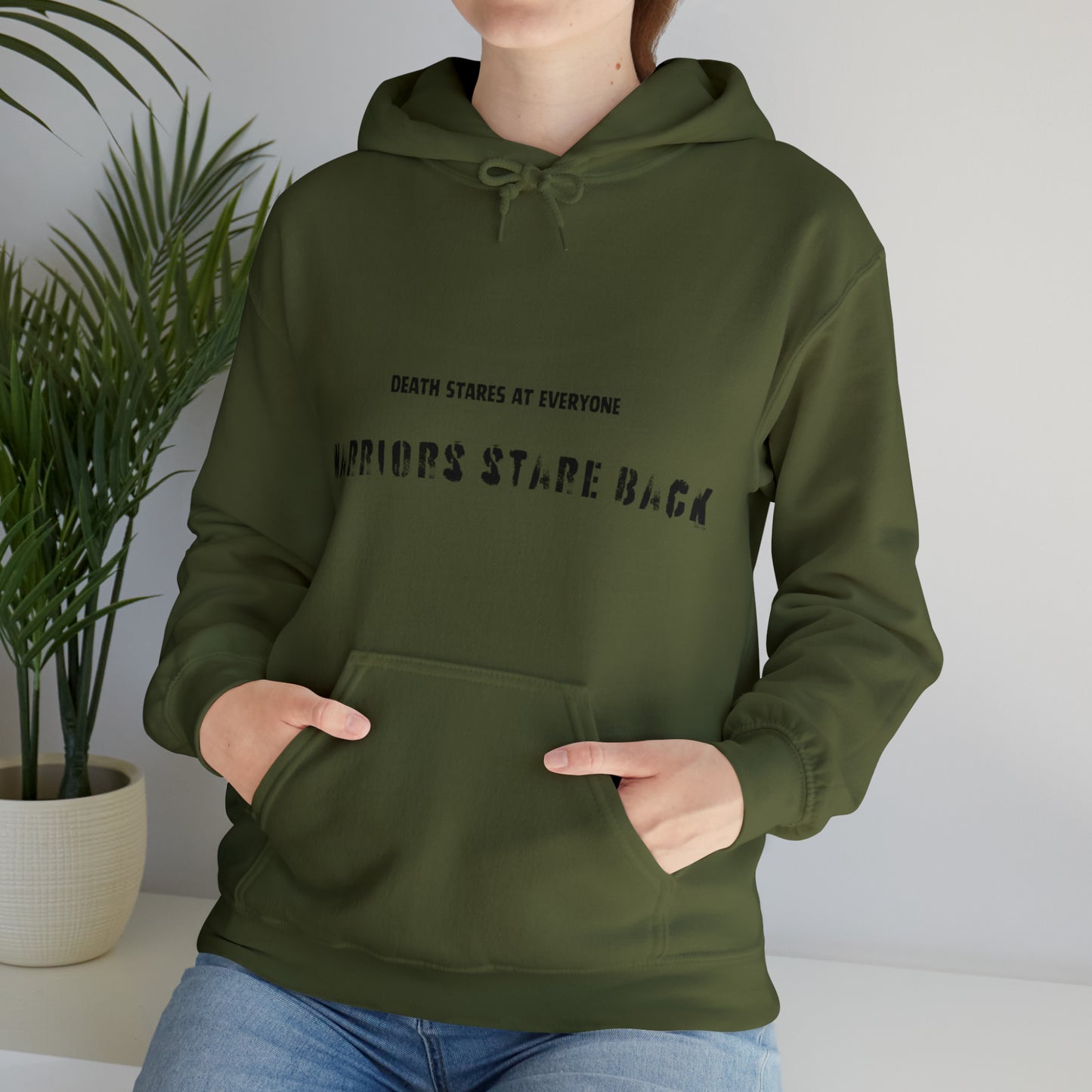 Hooded Sweatshirt - "Warrior's Stare"