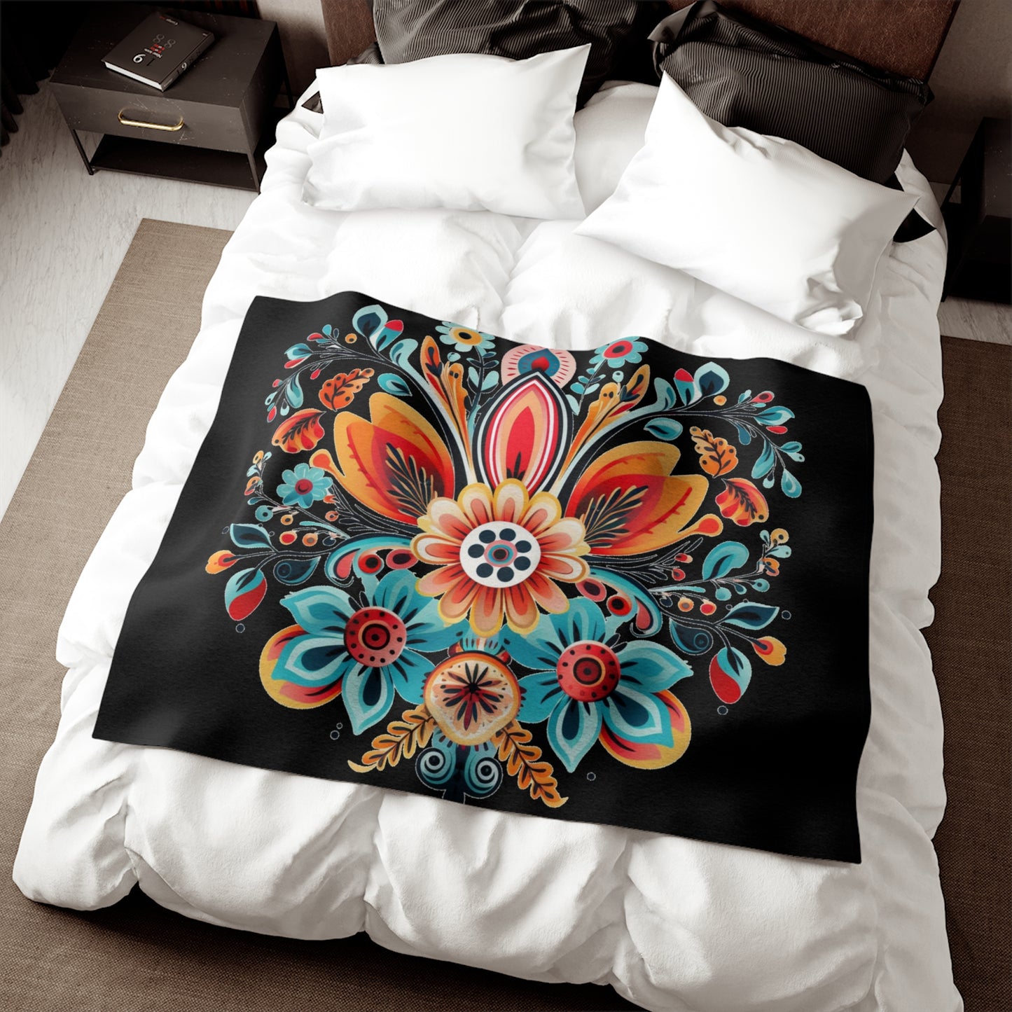 Flower Blossom Sweatshirt Blanket