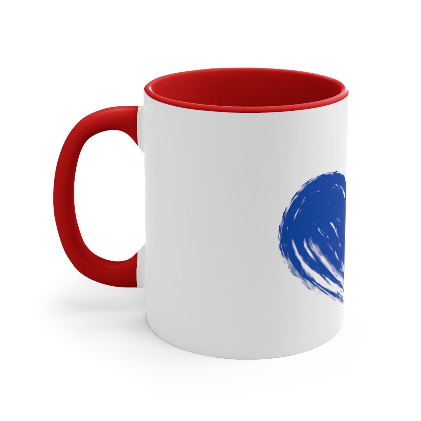 The Accent Coffee Mug - "Blue Heart"