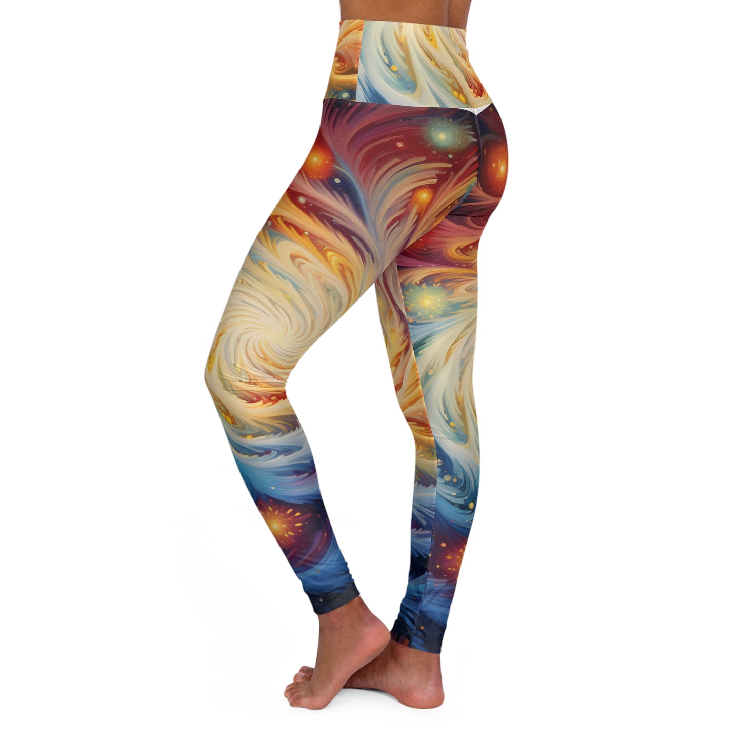 Galaxy Burst High Waisted Yoga Leggings