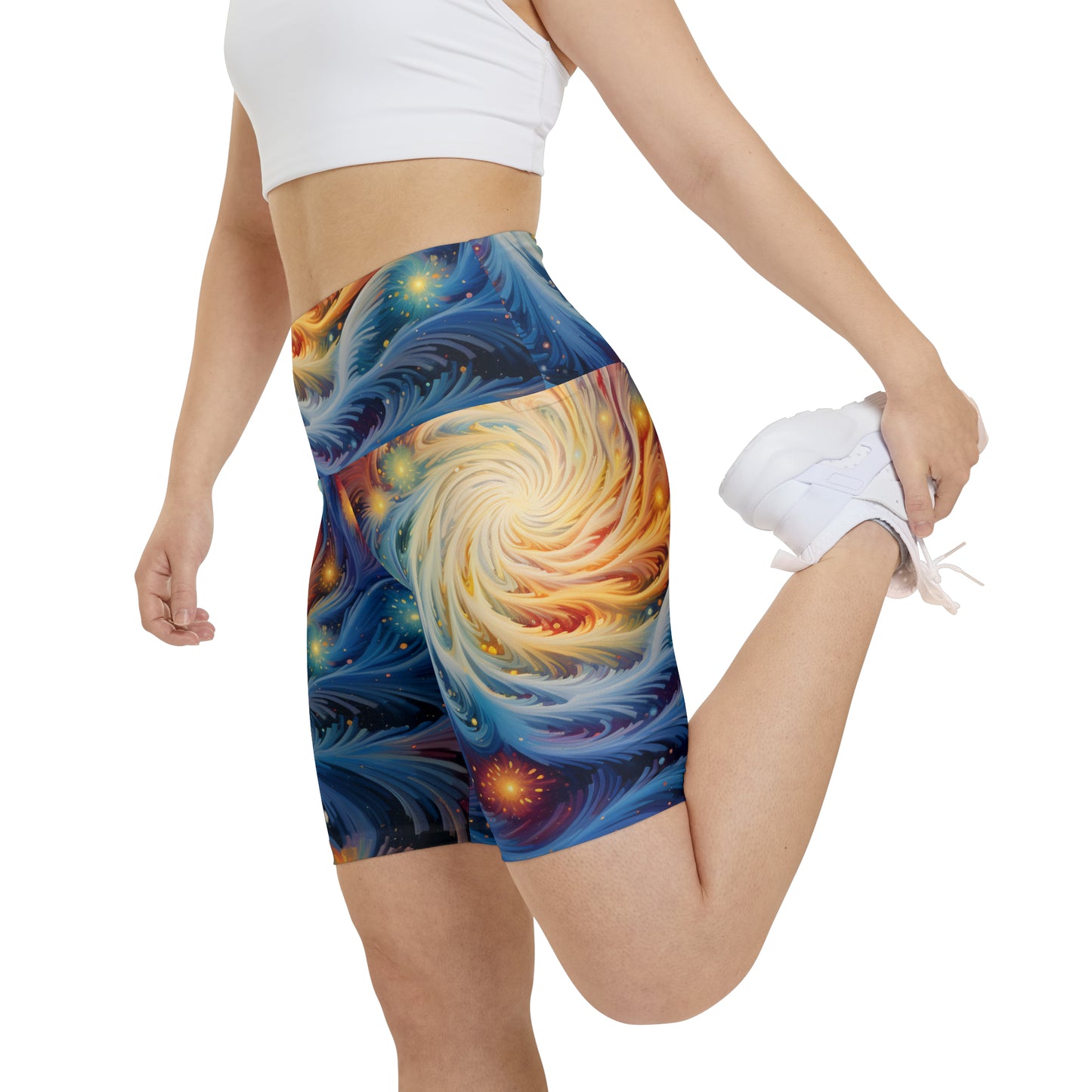 Galaxy Burst Women's Workout Shorts