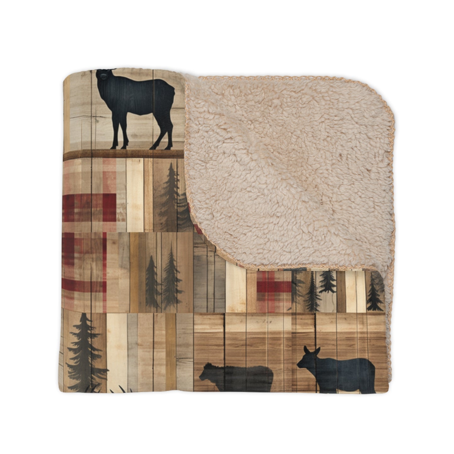 Rustic Sherpa Blanket