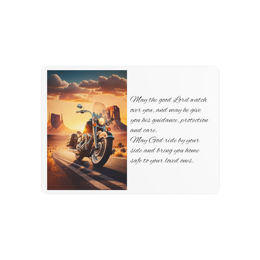 Motorcycle Metal Art Sign - "Prayer for Safe Rides"