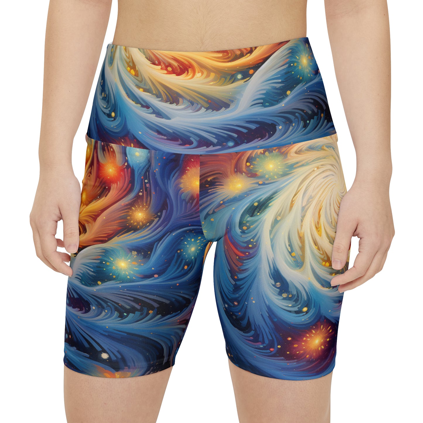 Galaxy Burst Women's Workout Shorts