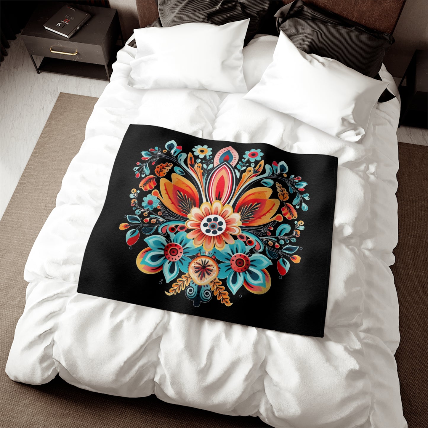 Flower Blossom Sweatshirt Blanket