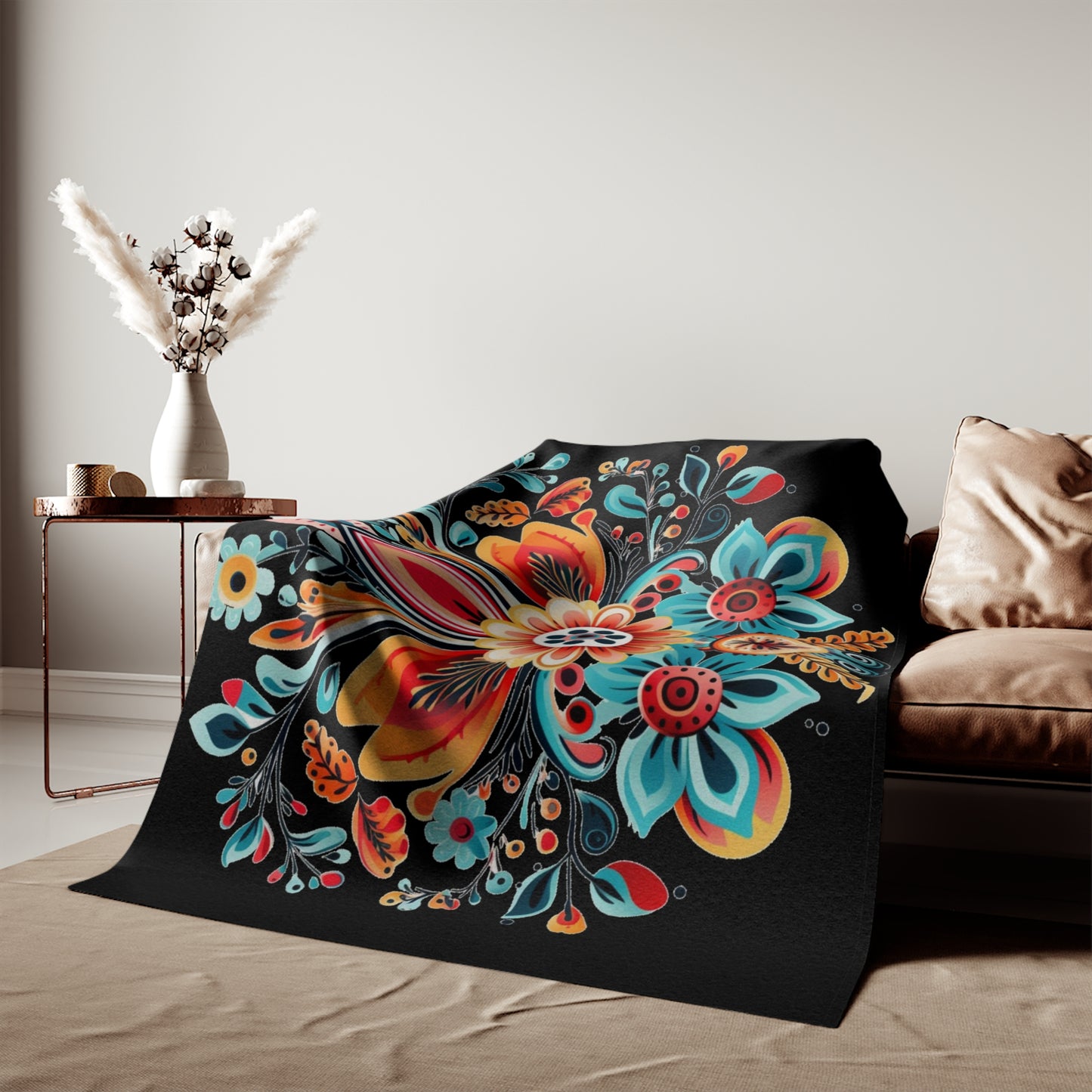 Flower Blossom Sweatshirt Blanket