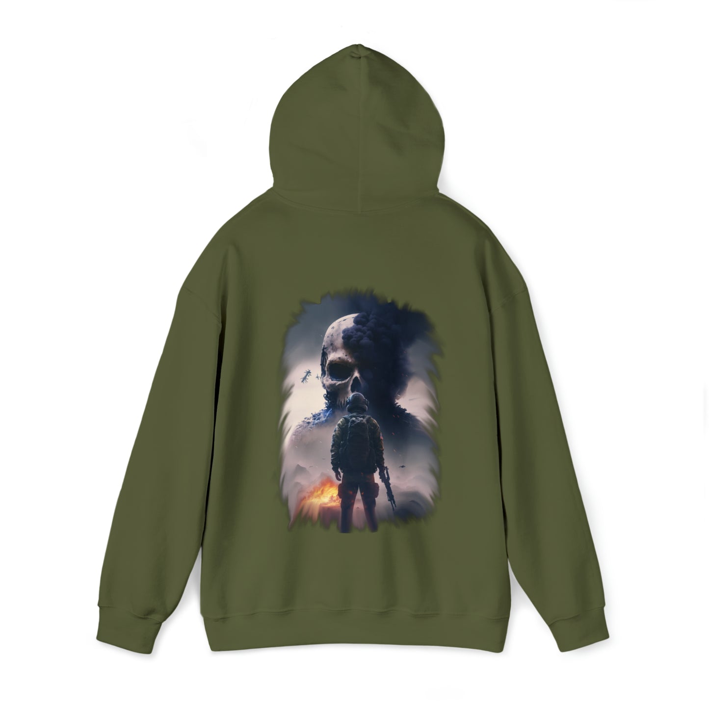 Hooded Sweatshirt - "Warrior's Stare"