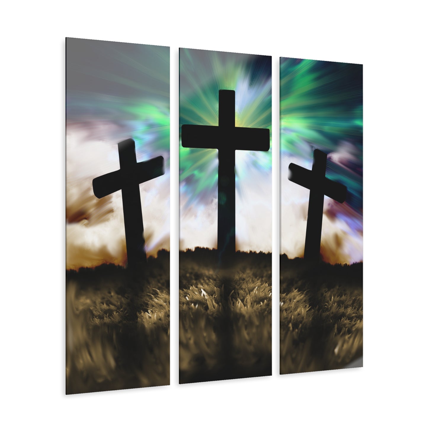 Cross Reflections Acrylic Prints (Triptych)