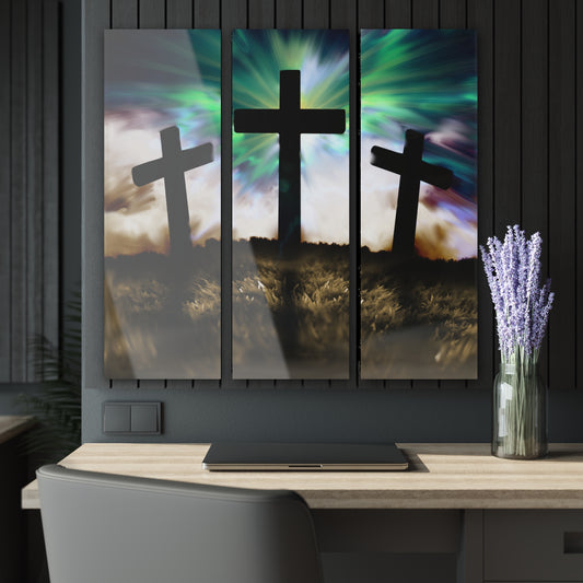 Cross Reflections Acrylic Prints (Triptych)