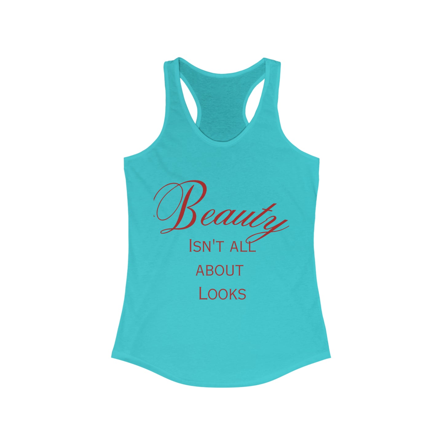 Women's Ideal Racerback Tank - "Confident Beauty"