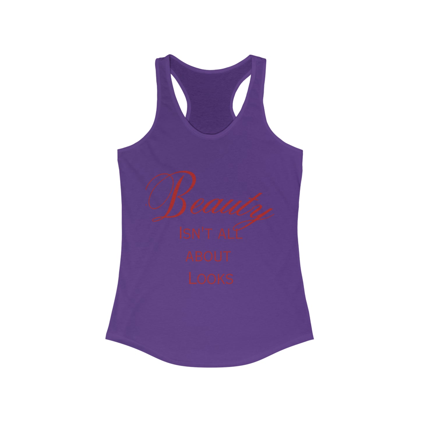 Women's Ideal Racerback Tank - "Confident Beauty"