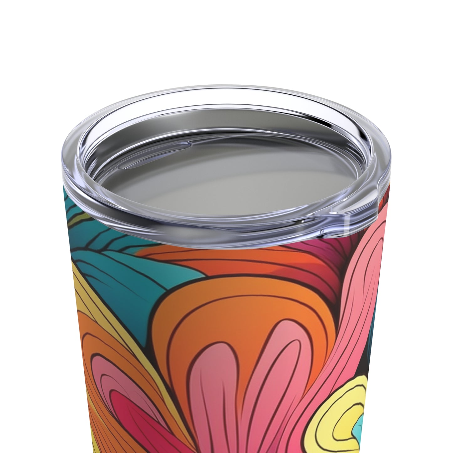 Retro Color Flower Tumbler 20oz