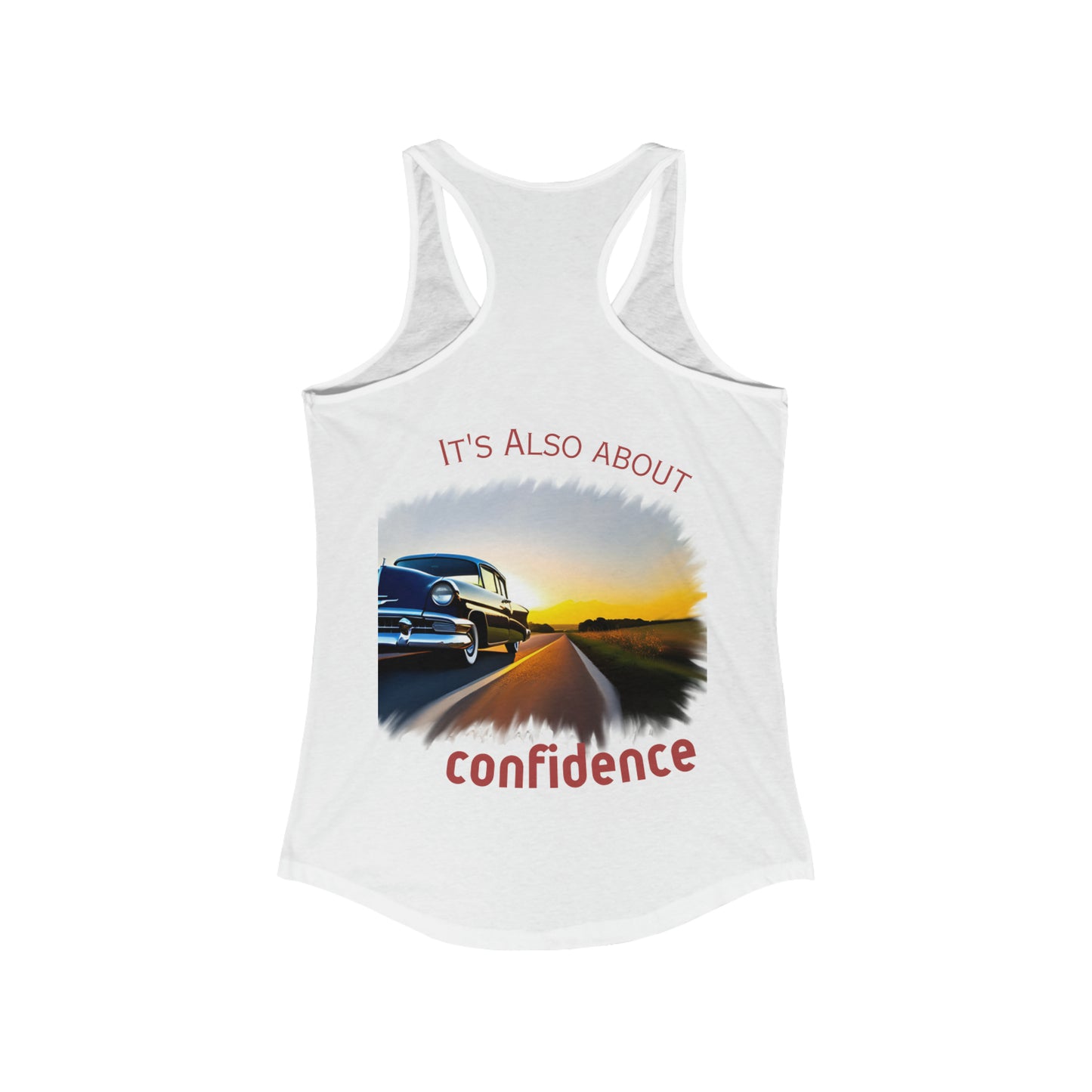 Women's Ideal Racerback Tank - "Confident Beauty"