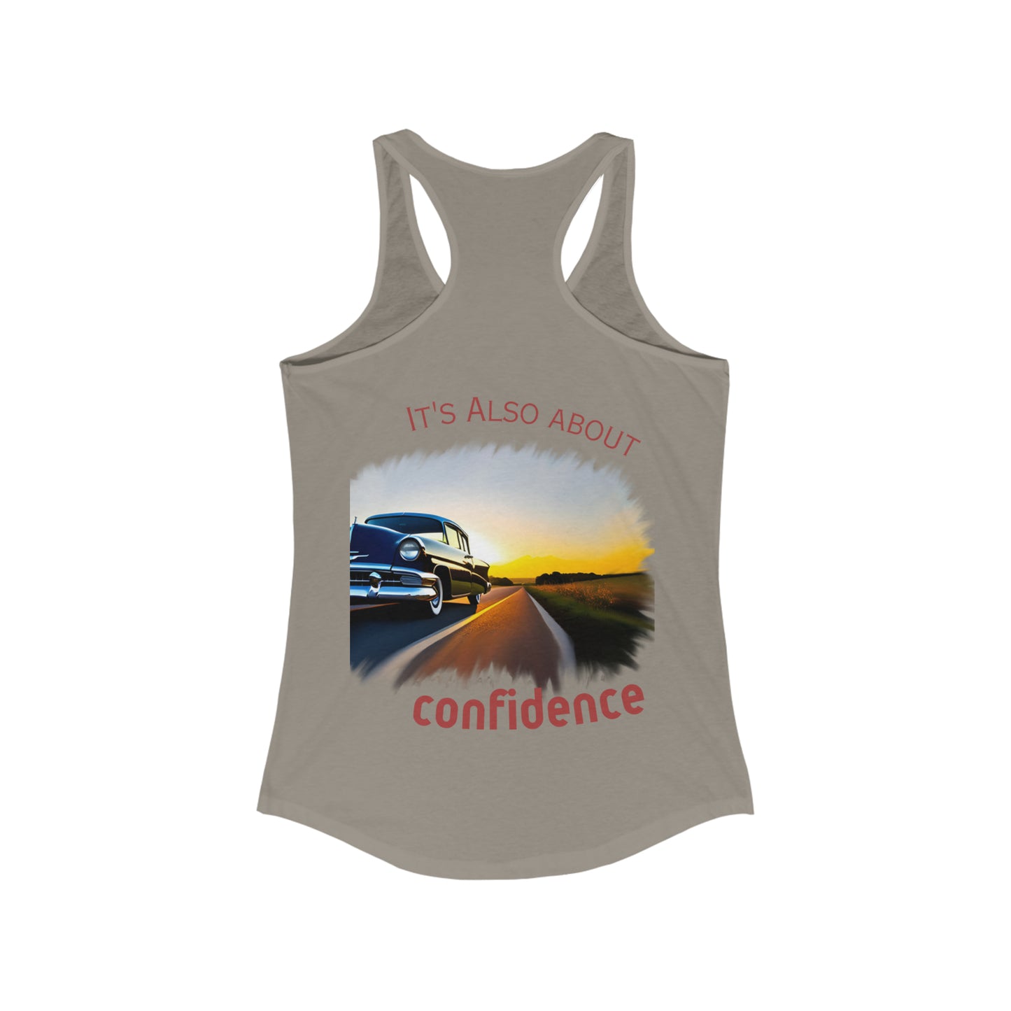 Women's Ideal Racerback Tank - "Confident Beauty"