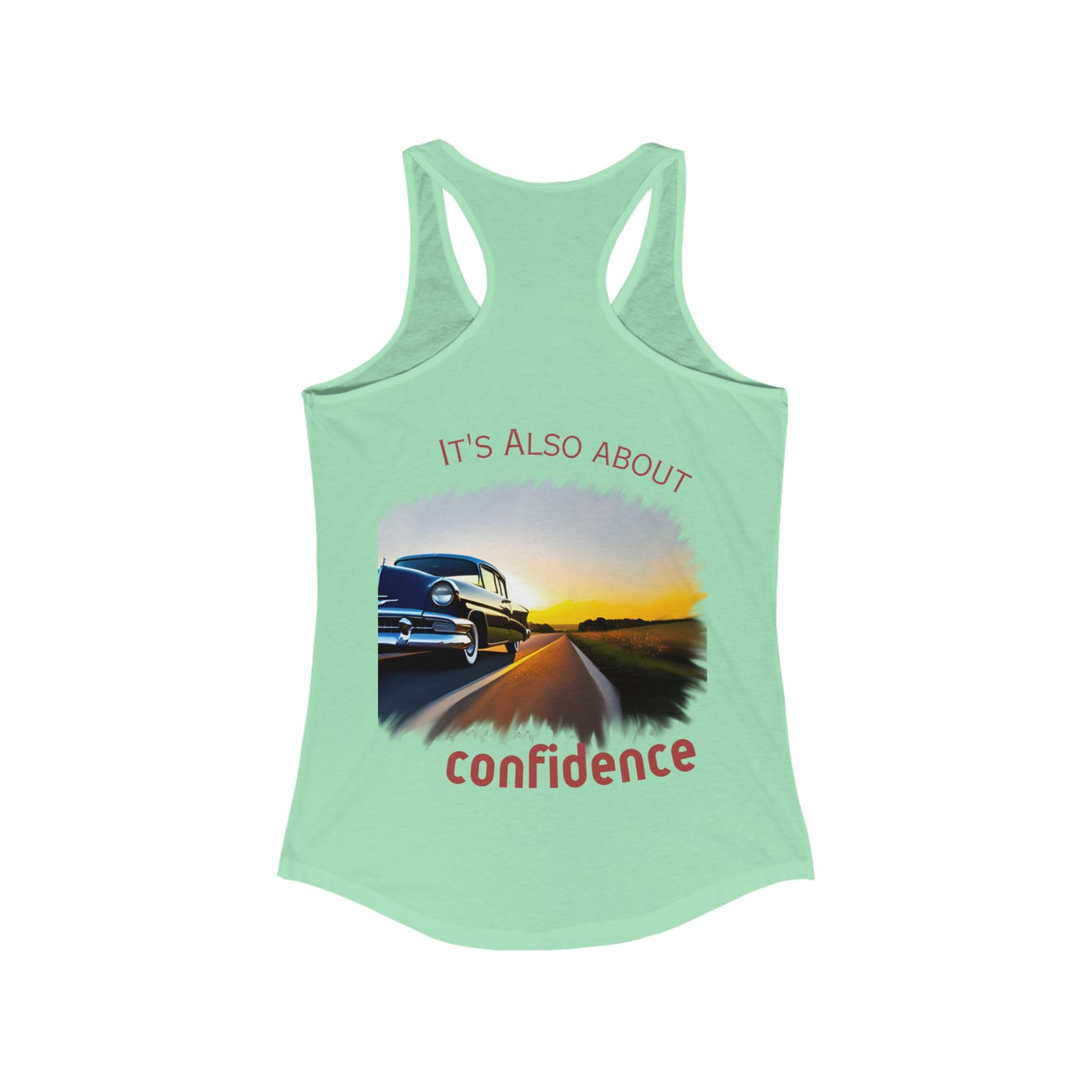 Women's Ideal Racerback Tank - "Confident Beauty"