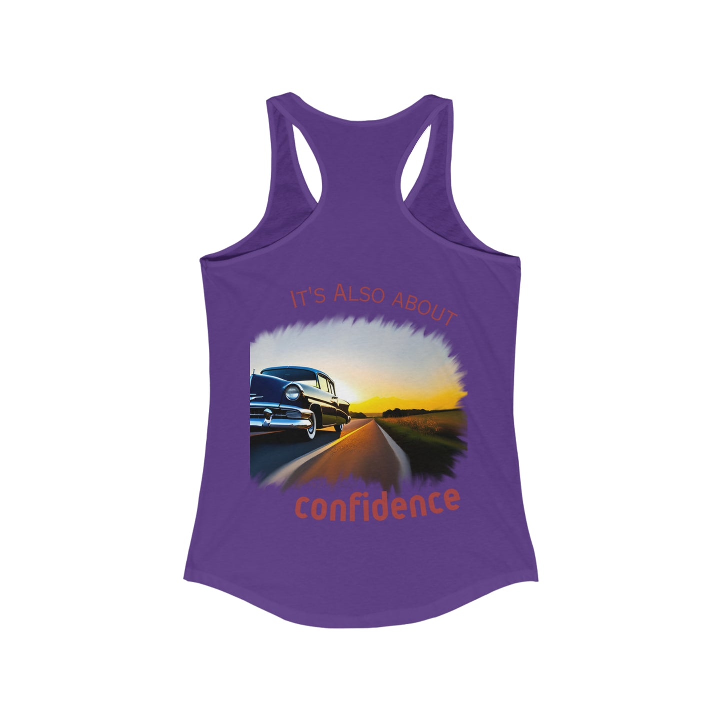 Women's Ideal Racerback Tank - "Confident Beauty"