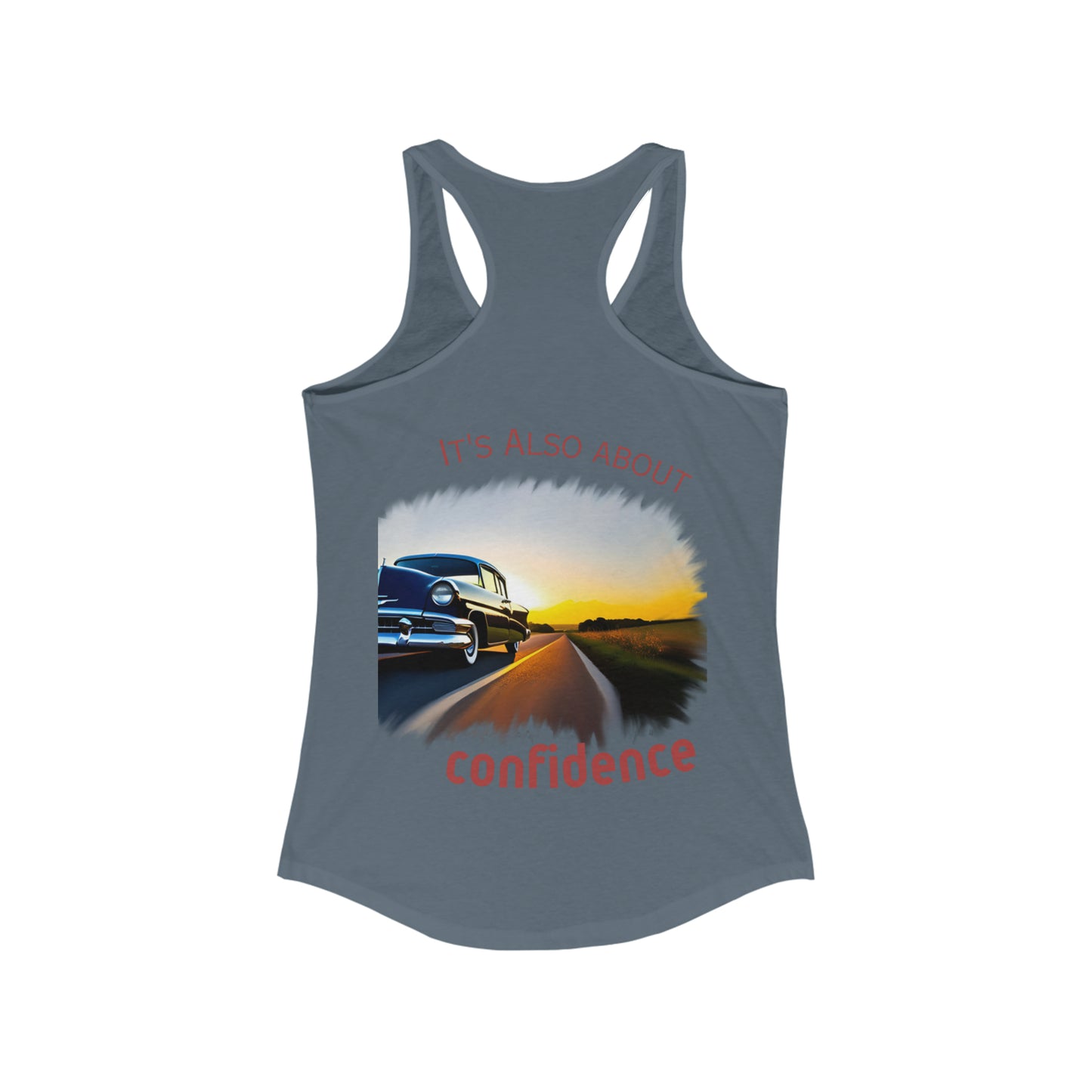 Women's Ideal Racerback Tank - "Confident Beauty"