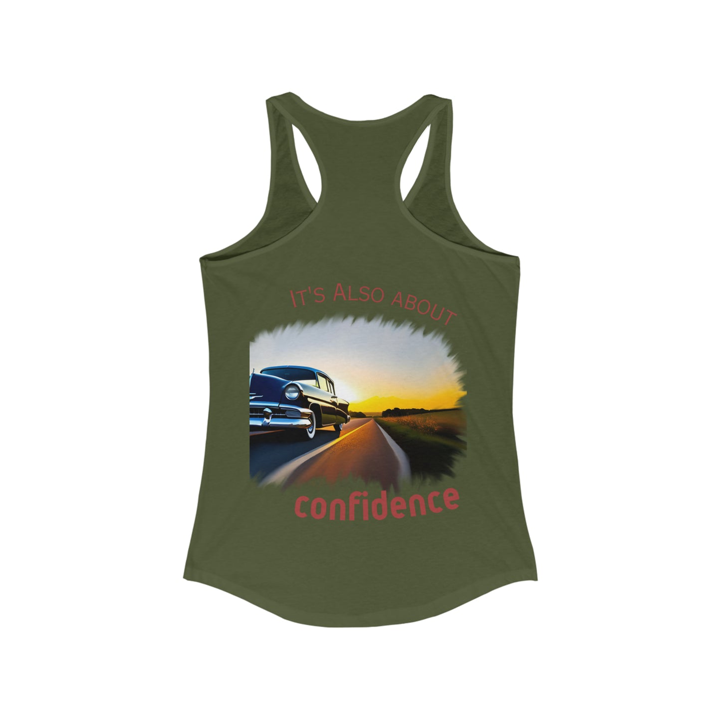 Women's Ideal Racerback Tank - "Confident Beauty"