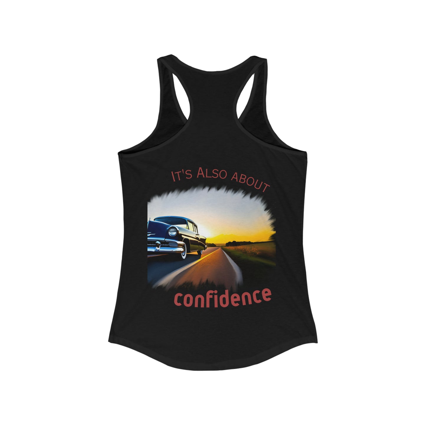 Women's Ideal Racerback Tank - "Confident Beauty"