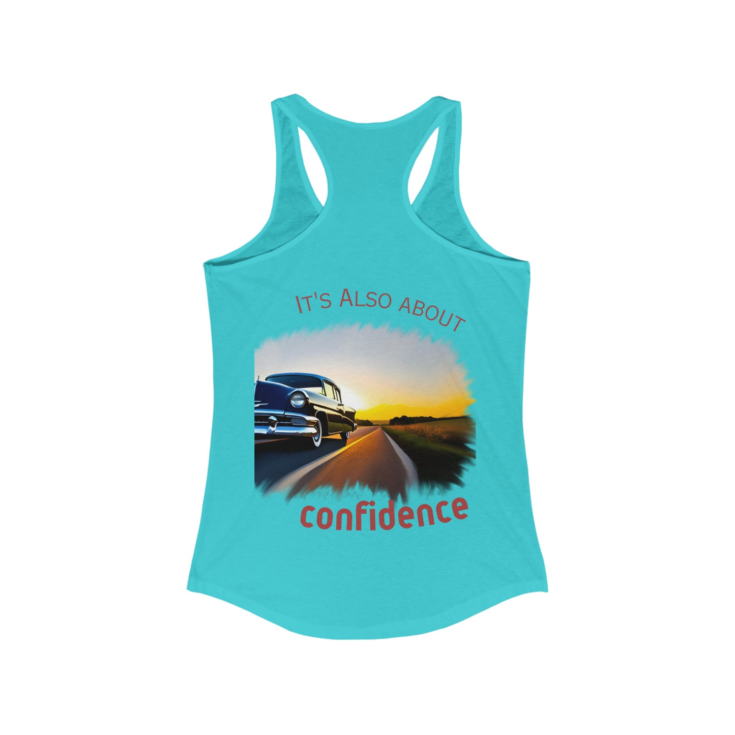 Women's Ideal Racerback Tank - "Confident Beauty"