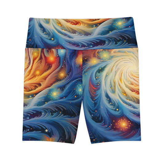 Galaxy Burst Women's Workout Shorts