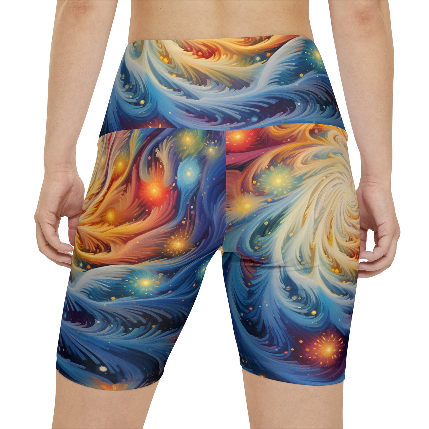 Galaxy Burst Women's Workout Shorts