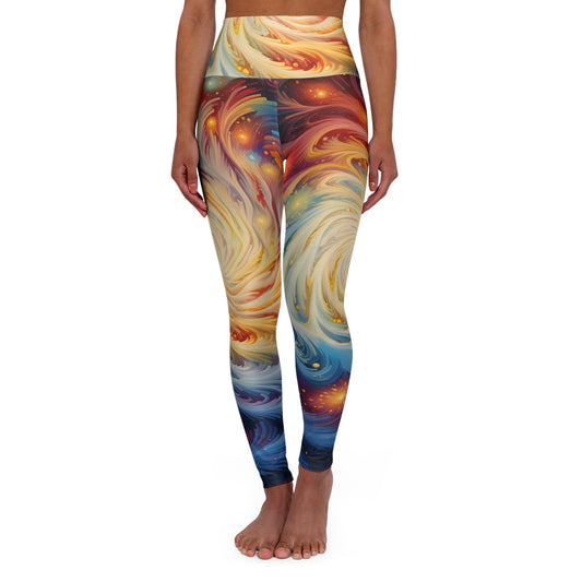 Galaxy Burst High Waisted Yoga Leggings