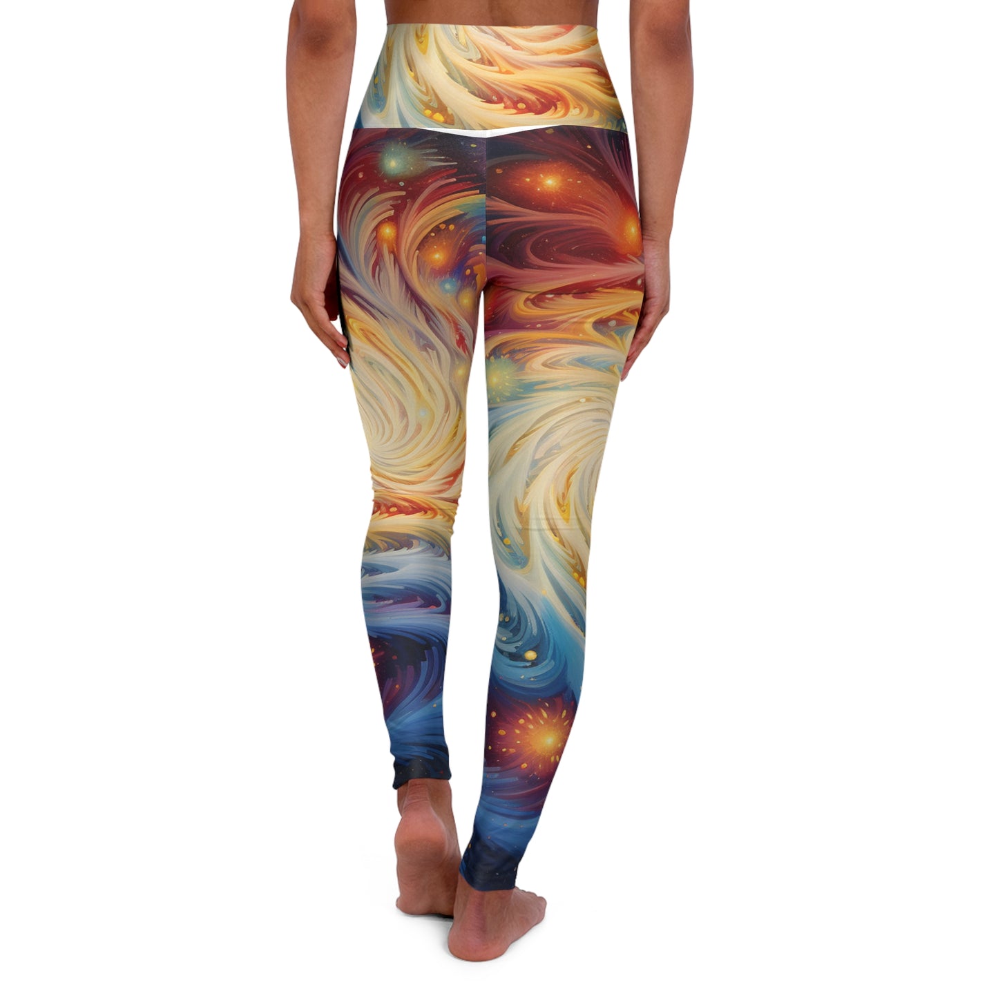 Galaxy Burst High Waisted Yoga Leggings